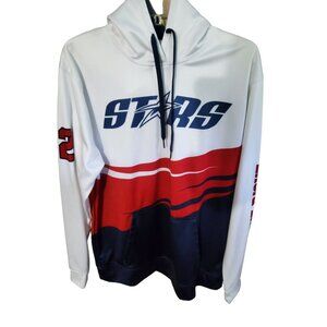 custom champro stars adult medium red/white/blue pullover hoodie